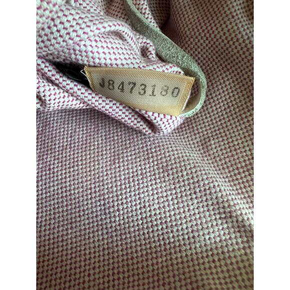 Vintage Dooney & Bourke Dillen XL Ivory Bone Pebbled Leather Hobo Shoulder Bag - Picture 14 of 15